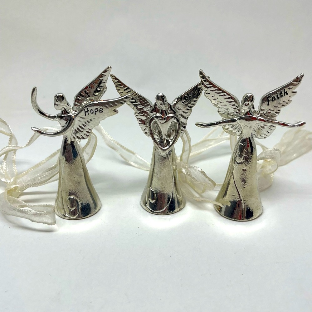 Serenity by Seasons of Cannon Falls, 3 vintage angel bells/ ornaments